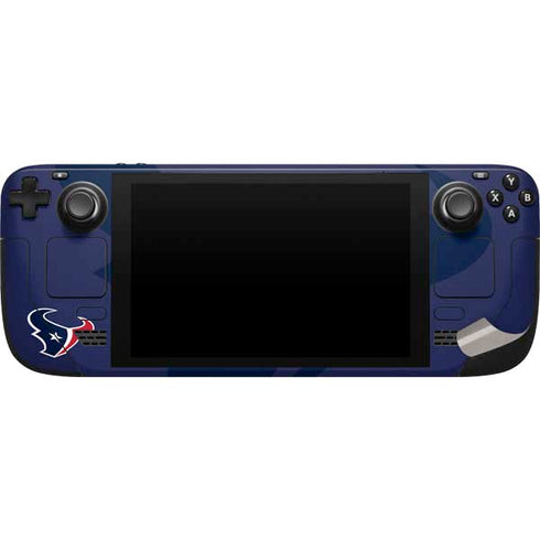 NFL Houston Texans Double Vision Steam Deck Handheld Gaming Computer Skin